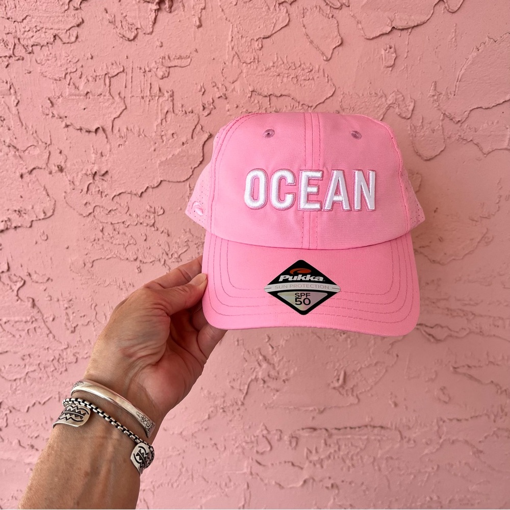 New Pukka Pink Baseball Hat Ocean SPF